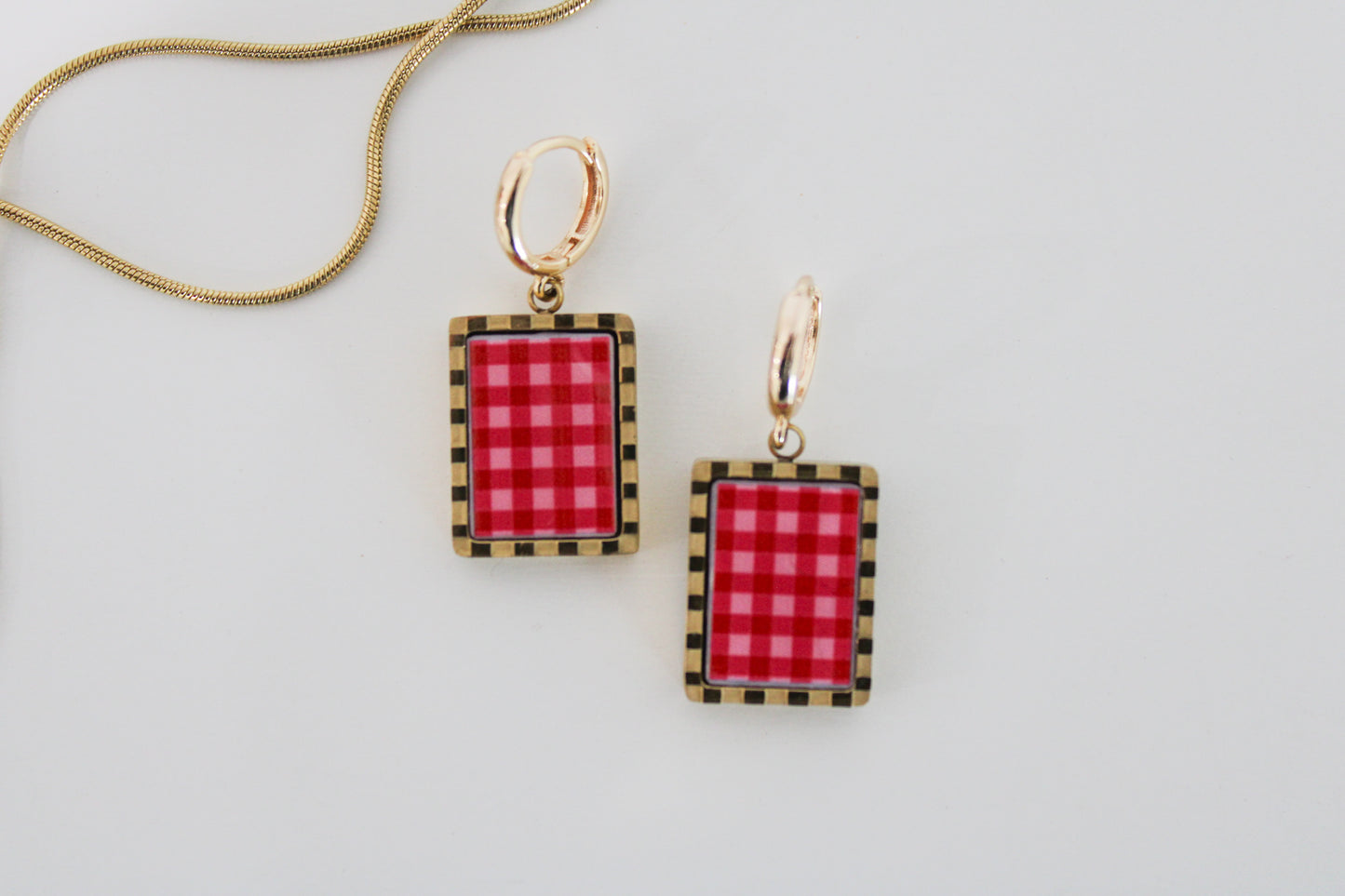 Pair of Valentines Gingham Inserts